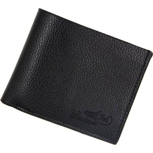 Mens Wallet Short Casual Fashion Simple Thin Leather Wallet Young Mens Wallet Wandering Peddler Stall Supply