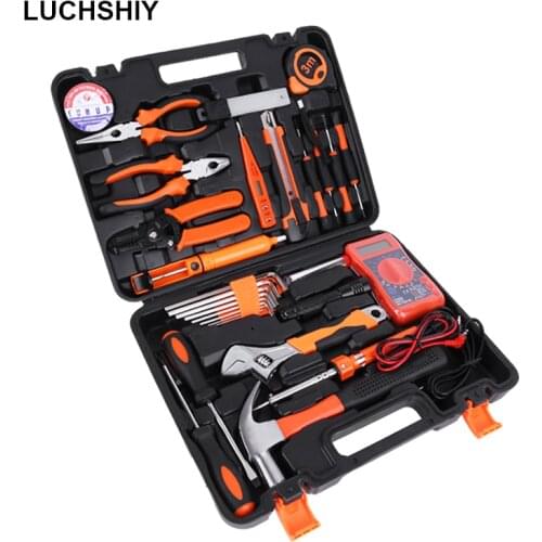 Home Tool Set Household Tool Kits Plier Socket Wrench Screwdriver Set Of Repair Tools With Toolbox For Bicycle Car Repair Tools