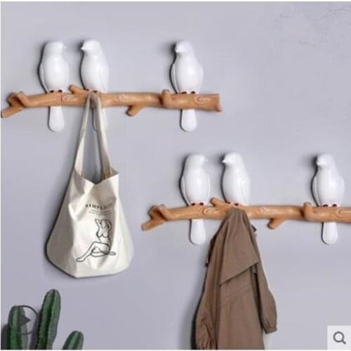 Wall decorations, home accessories, living room hanger, resin, bird, key, bedroom, Kitchen coat, wall hanger, hooks, hat, bag, h