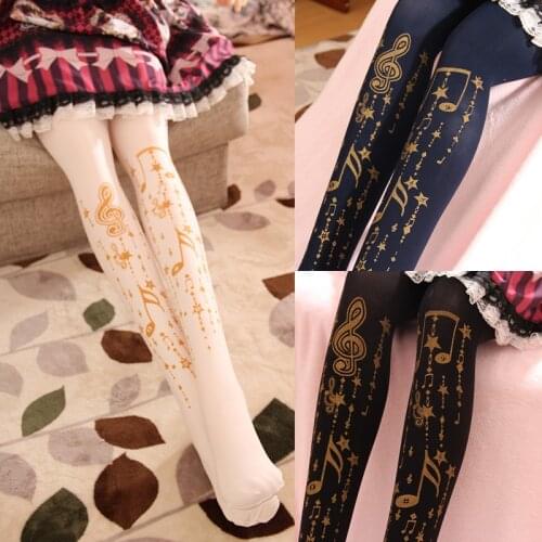 Lolita Lolita girls opaque tights bronzing the original 100 d velvet dress girl she is installed