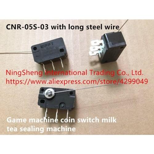 Original new 100% import switch with long steel wire game machine coin switch milk tea sealing machine CNR-05S-03