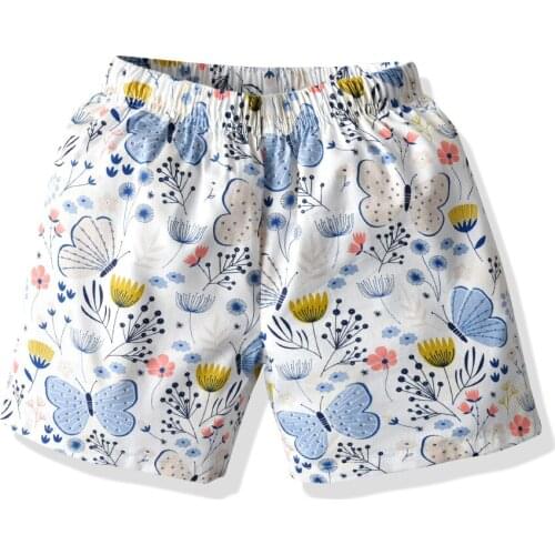 2-6 Years Children Clothing Girls' Baby Leisure Cartoon Shorts Baby Girl Summer Sea Beach Loose Casual Cotton Comfortable Pants