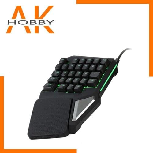 Programmable Keys Delux T9 Pro keypad Single Handed Game keyboard one hand Ergonomic Gaming Keypad For PUBG gun PC Laptop