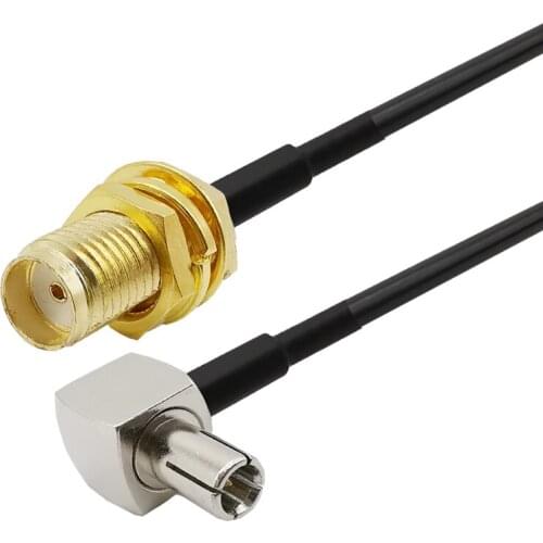 SMA Female to TS9 Male Right Angle RG174 Pigtail Cable For Verizon Wireless (Pantech) UML290 / UML295 External Antenna Adapter