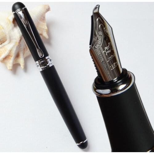 FOUNTAIN PEN BENT NIB 18KGP 1.0mm BROAD NIB JINHAO X750 CALLIGRAPHY LUXURY OFFICE BLACK BLUE GREY PINK 15 COLORS JINHAO 750