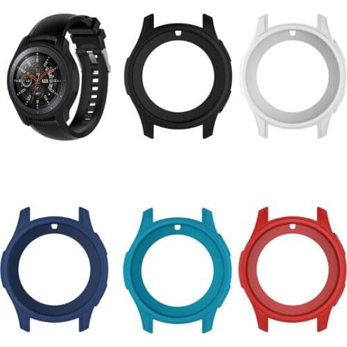 Silicone Soft Shell Protective Frame Case Cover Skin For Samsung Galaxy Watch 46mm Gear S3 Frontier
