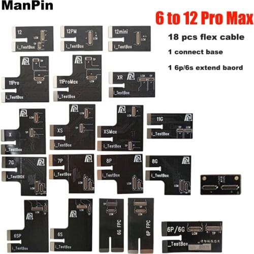 Flex Cable S200 LCD Screen Display Tester For iPhone 12 Pro Max Mini 11 XS XR X 8 6S 6G Plus 3D Touch Testing Box True Tone Fix