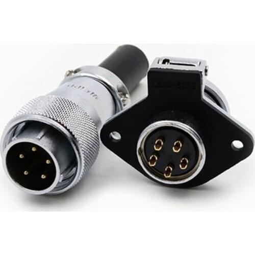 WEIPU WS20 TQ+ZG Multi Core 2 3 4 5 6 7 9 12 Pin M20 Waterproof Connector Electrical Soldering 5-25 A Male Plug Female Socket