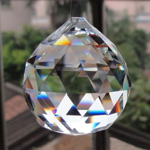 1Pcs/lot 70mm Ball Prism Chandelier Crystal Faceted Glass Crystal