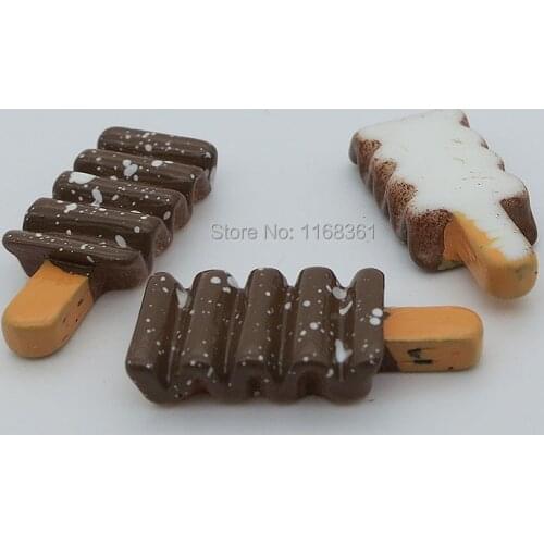 1pcs/lot resin flat back brown wave candy Icecream 22mm simulation of food Cabochon Scrapbook DIY phone decoration B404-2