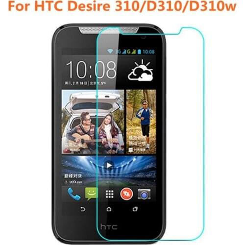 10pcs/lot Tempered Glass Original 9H Explosion-proof Protective Film Screen Protector for HTC Desire 310 D310 D310w