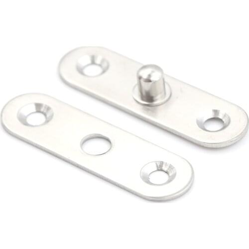 360 Degree Rotating Hinge Stainless Steel Door Pivot Up Down Shaft 75/95/100mm Furniture Hinges Drop Ship