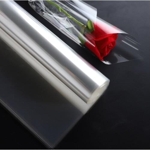 50pcs Clear Cellophane Gift Film Wrapping Paper for Gift Flower Bouquet Baskets Packaging Paper Art Decorative Crafts Paper Film