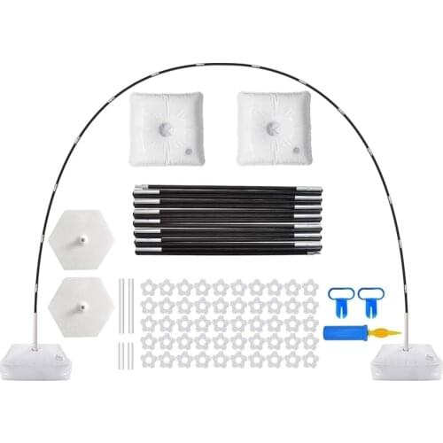 Balloon Arch Garland Kit Wide Adjustable Stand Set with Water Fillable Base Clips Party Decor
