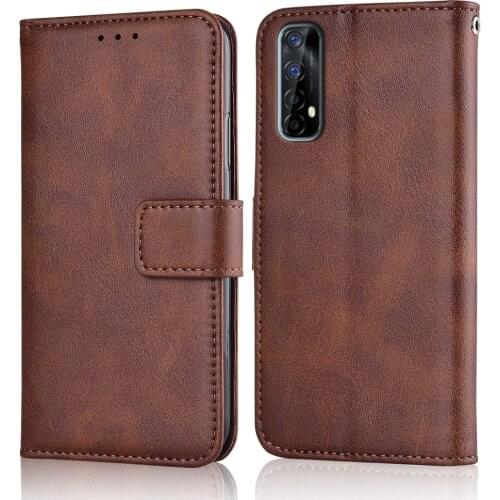 Realme 7 Global Case Slim Leather Flip Cover for Realme 7 global Case Wallet Magnetic Case For Realme 7 india Back Cover