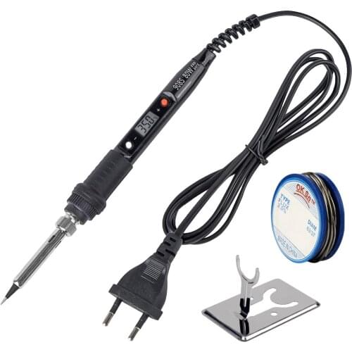 JCD Electric soldering iron 80W LCD Digital Display Adjustable temperature soldering iron tips 220V/110V Welding solder tools