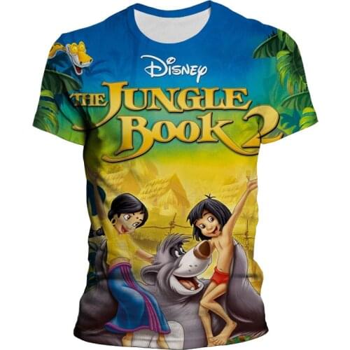 Anime The Jungle Book 3D T Shirt Men Women Children Summer Casual tshirt Boy Girl Kids Fashion Streetwear Print T-shirt Tops Tee