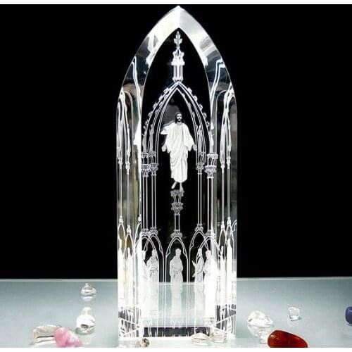 GOOD Jesus 12 Saints 3D Crystal ART# Christianism Catholicism Christ bless Home Church Religious Praying art holy statue- large