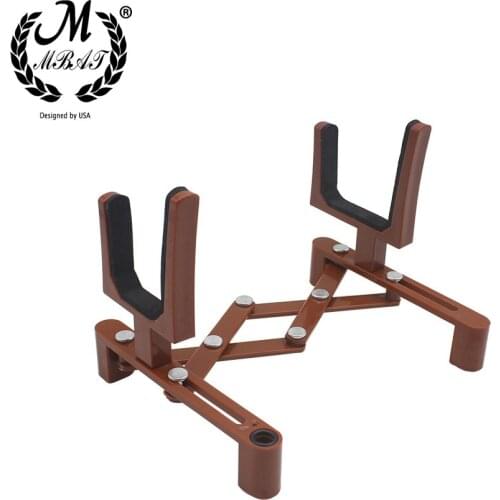 M MBAT Portable Violin Stand Stringed Instrument Accessories Retractable and Fold-able Fiddle Bracket Music Tool Floor Holder