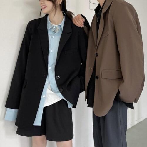 Multi-color Blazer Mens Fashion Society Mens Suit Jacket Korean Loose Casual Dress Jacket Men Autumn Couple Coat Blazer S-2XL