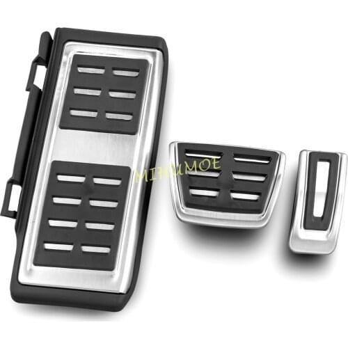 Footrest Dead Gas Brake Pedal Cover Set For VW Golf Jetta Touran Tiguan Passat Audi A3 Q2 Q3 Skoda Octavia Kodiaq