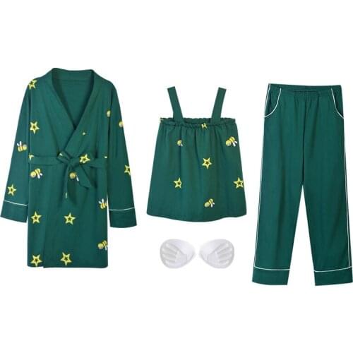 New Pajamas For Women Long-sleeve Cotton Pijama Cute Large Size Autumn Casual Cotton Home Suit Pyjamas Women Pyjama Femme