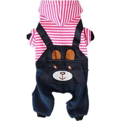 New style dog clothes cartoon strap puppies pet clothes