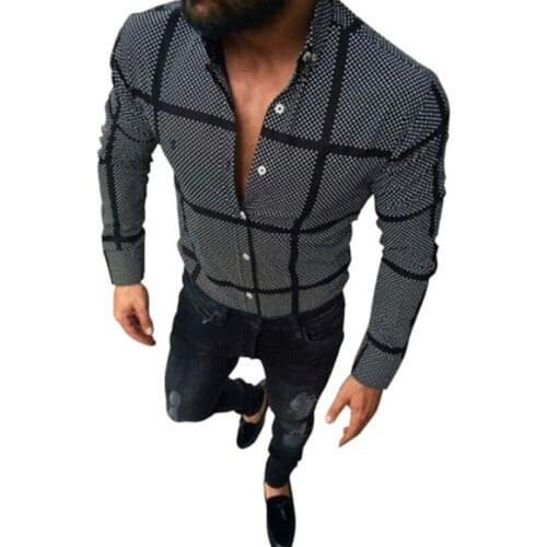 2021 News Mens Fashion Spring Plaid Casual Flannel Shirts Man Long Sleeve Fit Styles Men Jacket Cardigan black checked shirt