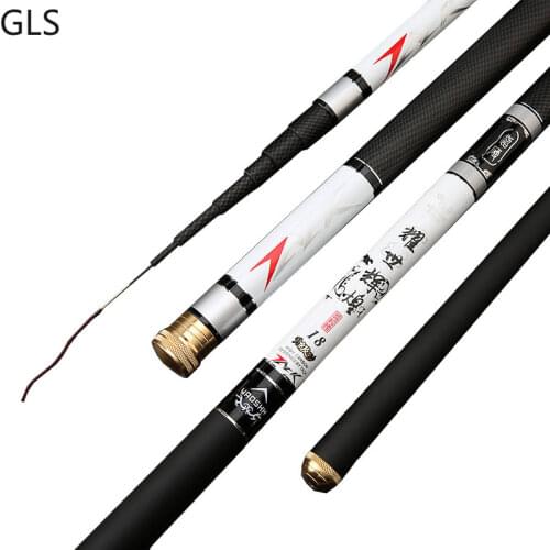 New Ultralight Hard Stream Hand Pole Carbon Fiber Telescopic Fishing Rod 3.6/4.5/5.4/6.3/7.2 M