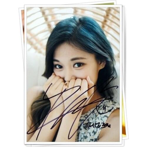 TWICE Tzuyu autographed signed original photo 4*6 inches collection freeshipping 07.2016 08