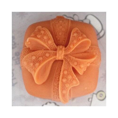 PRZY Silicone Molds Soap Mold Bow-knot Silicone Soap Molds Silica Gel Die Moulds Candle Mould Handmade Aroma Stone Eco-friendly