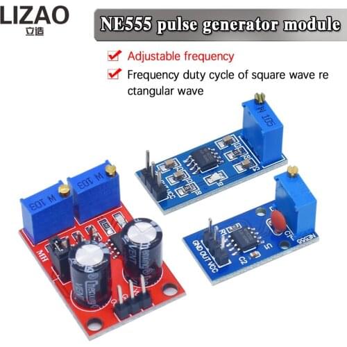 1PCS NE555 pulse frequency, duty cycle adjustable module,square/rectangular wave signal generator,stepping motor driver