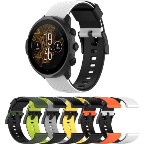24mm Official Silicone Strap Replace Wristband Bracelet For Suunto 7/Suunto 9/9 Baro/D5/Spartan Sport Wrist HR Smart Watchband