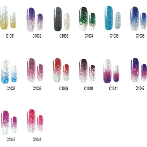 Glittering Pure Color Nail Sticker Full Sticker Nail Polish Sticker Tapered Nail Sticker Nail Art Sticker Fashion Nail Sticker
