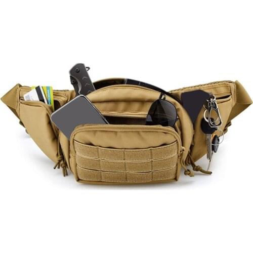 Tactical Waist Bag Gun Holster Military Fanny Pack Sling Shoulder Bag Outdoor Chest Assult Pack Concealed Pistol Carry Holster