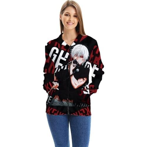 Tokyo Ghoul Cartoon Hoodies Mens Pullovers Hooded Kaneki 3D Printed Sweatshirts Male Casual Hooded Outerwear