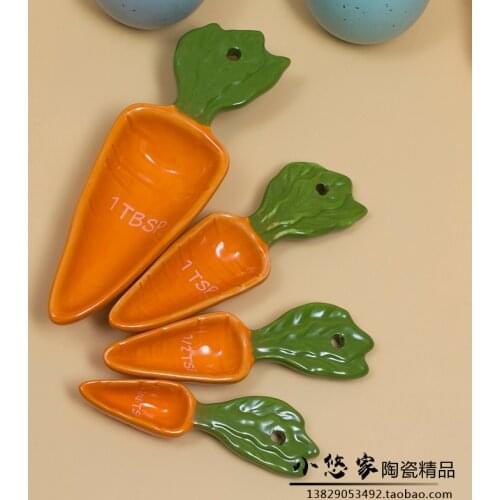 Creative Spoon Ceramic Cooking Cute Measuring Spoons Baking Flour Cake Home Outils De Cuisine Et Gadgets Kitchen Tools ED50LJ