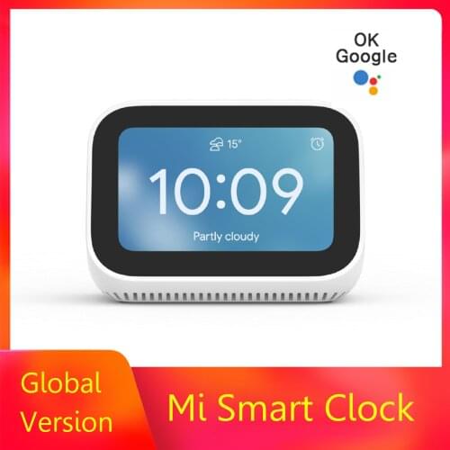 Xiaomi Mi Smart Clock AI Touch Screen Speaker Bluetooth 5.0 Digital Display Alarm Clock WiFi Connection Speaker Global Version