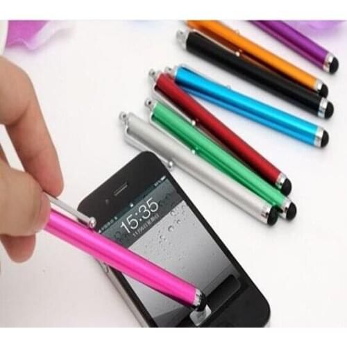 Aluminum Universal Capacitive Touch Screen Stylus Pen for Samsung Android iPhone iPad Tablet MID Cell Phone With Retail Package