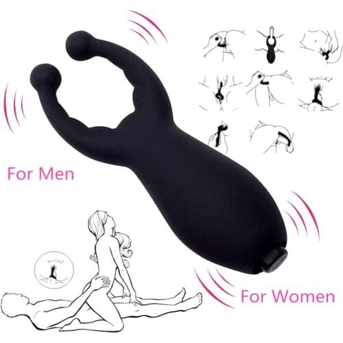 G Spot Stimulation Vibrator For Men Women Silicone Prostate Massage Vibration Clip Intimate Goods Erotic Sex Toy For Male Female