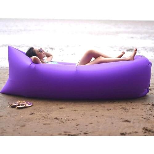 Adult Creative Inflatable Lazy Sofa Outdoor Waterproof Foldable Camping Light Weight Air Sleeping Bag Lounge Chair