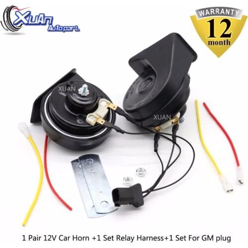 XUAN Loud Car Klaxon Horn 12V Car Styling Parts For Vespa loudnes 110db Chevrolet Buick GMC Holden Opel Vauxhall Baojun Wuling