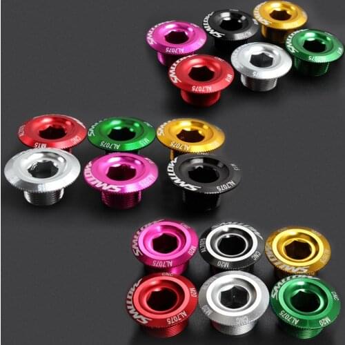 2PCS Bike Crank Screw MTB Hollow Integrated Screw Crank Cover Road Bicycle M20 M18 M15 Bolt Haomeng Hima Crankset Crank Cover