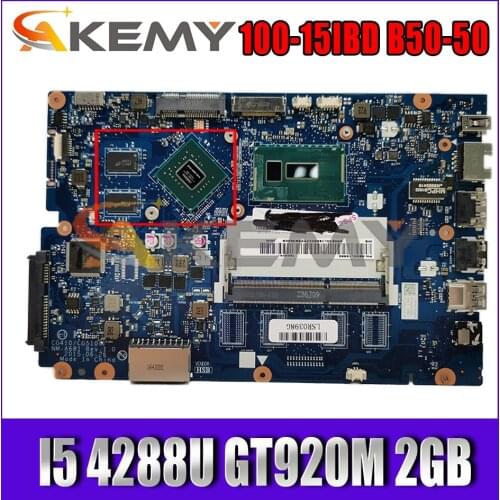 Akemy For Lenovo Ideapad 100-15IBD B50-50 Brand New Motherboard NM-A681 I5 4288U CPU GT920M 2GB GPU Tested Ok FRU 5B20M97359