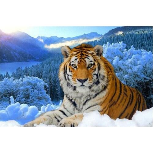 5D DIY Diamond Painting Diamond Embroidery Fat tiger Handmade Needlework Mosaic Full Drill Cross Stitch Home Decor Gifts