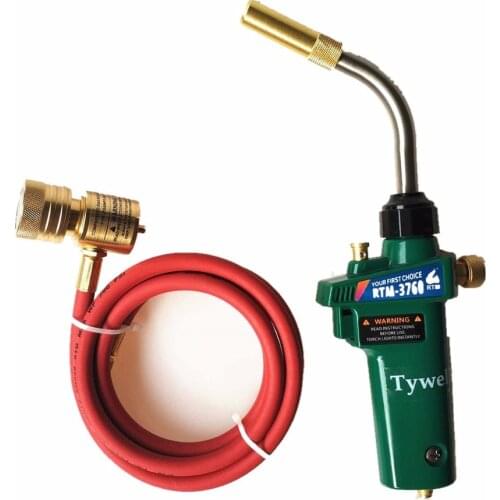 Gas Welding Torch Self Ignition 1.5m(5ft) Hose Gas Brazing Burner Soldering Quenching BBQ Burner CE HVAC Hand MAPP Torch