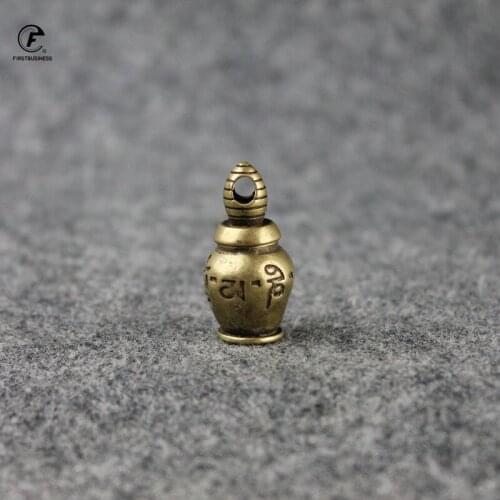 Solid Brass Six Words of Tibetan Buddhism Truth Aquarius Tea Pet Personality Keychain Novelty Desktop Decoration Incense Burner