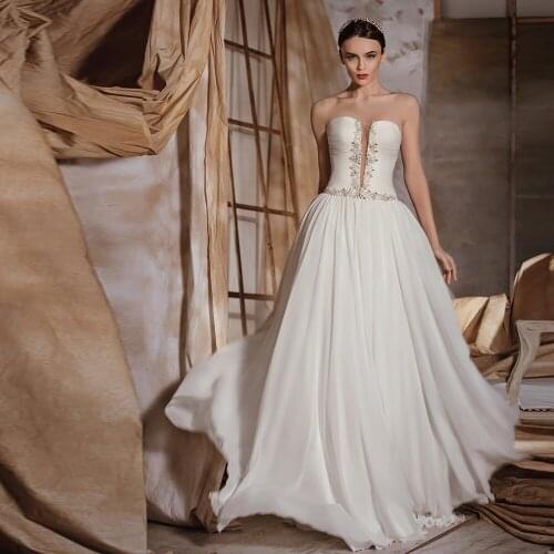 HIRE LNYER Chiffon Wedding Dresses