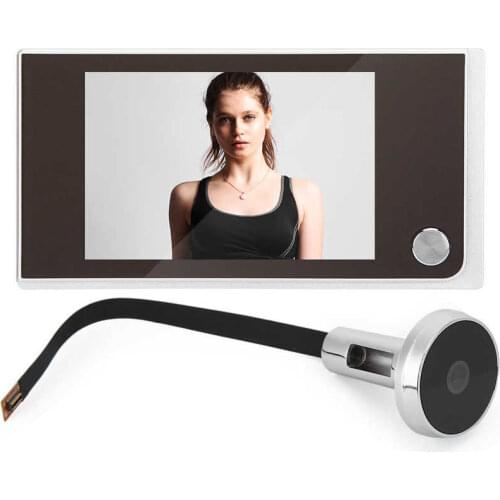 Security Camera 3.5" Digital LCD 120 Degree Peephole Viewer photo visual monitoring electronic cat eye camera