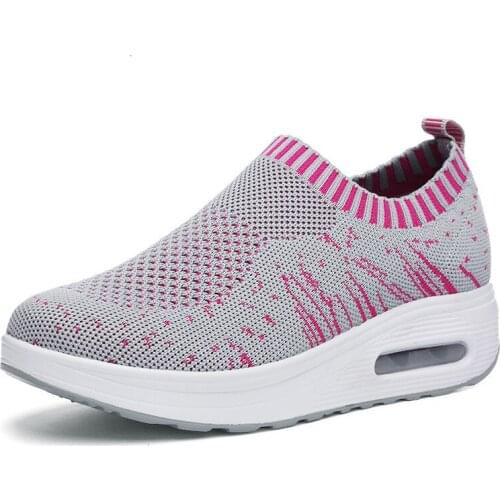 Spring Autumn Women Sneakers Comfortalbe Slip on Flats Platform Shoes Woman Tenis Feminino Sneakers Women Socks Shoes XKD7109